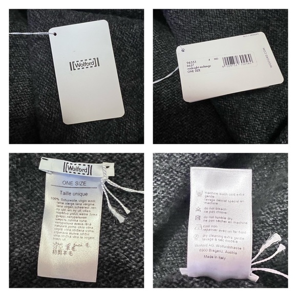 New! Rare Wolford Virgin Wool Vest Plaid in Modnight Melange - Picture 7 of 7